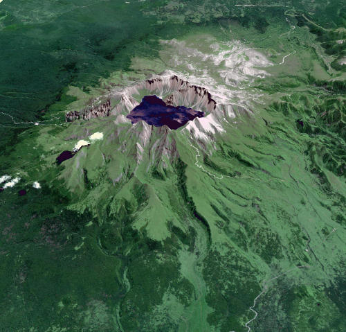 Baektu Mountain - NASA