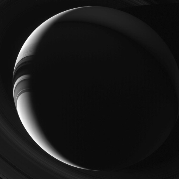 Crescent Saturn - NASA