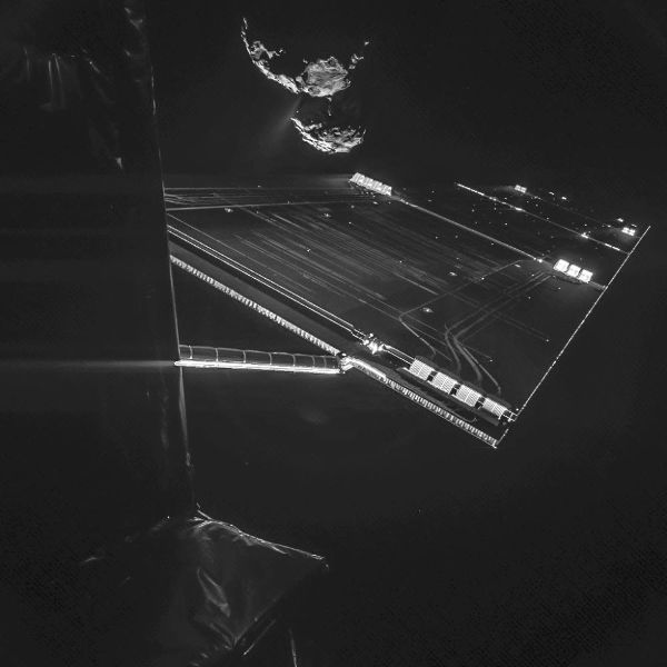 ESA's Rosetta spacecraft takes a selfie
