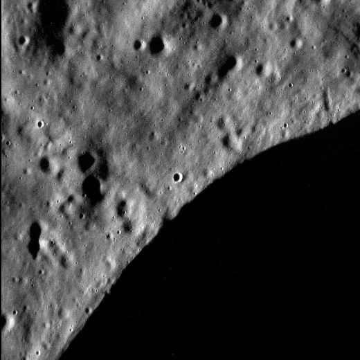 MDIS spots a dark abyss in a crater on Mercury