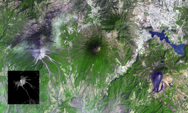 NASA captures the Guatemalan volcano Fuego's eruption