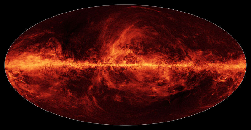 Our Milky Way galaxy is full of dust as seen in this new all-sky map from Planck