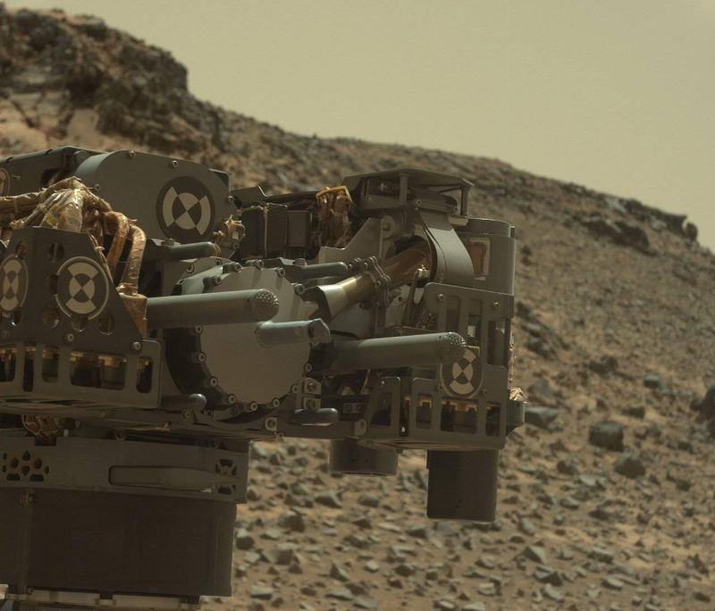 Curiosity rover's drill