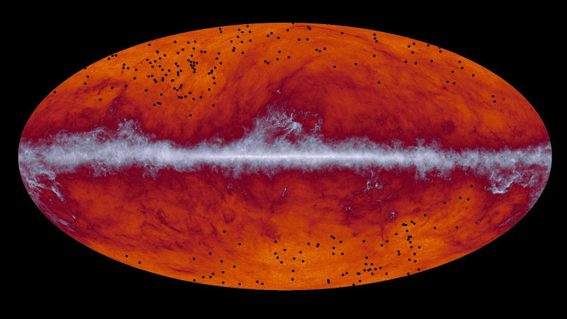 Map of the entire sky created by ESA's Planck mission